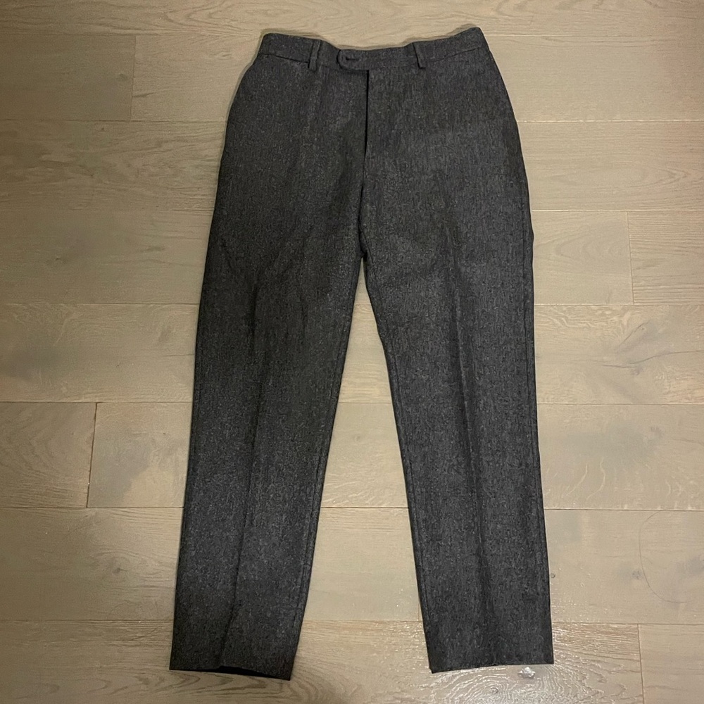 Suit Supply grey flannel soho trouser